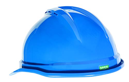 MSA 10034019 V-Gard 500 Sombrero rígido estilo tapa ranurada, capacidad, volumen, polietileno, estándar, azul
