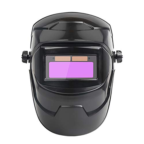 DEECOZY - Máscara de soldadura para pantalla de visualización grande, color real, atenuación automática de color, cambiante de color, máscara de soldadura montada en la cabeza para soldador de molienda