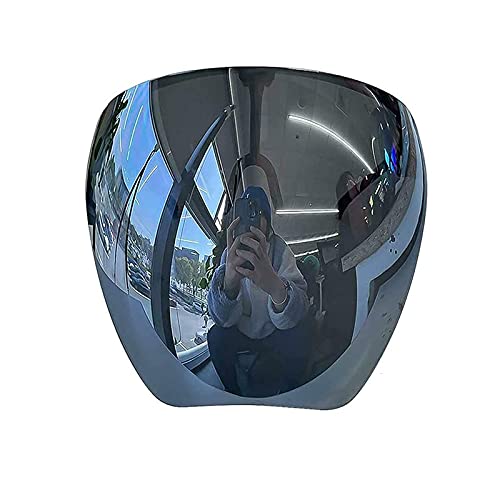 ZGHYBD Women Men Protective Faceshield Glasses,One-Piece High-Definition Transparent Anti-Fog and Anti-Splash Mask,Anti-Pollen Space Multi-Color Coating Goggles Mask (A)