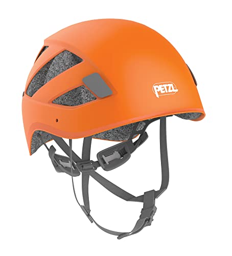 Petzl BOREO - Casco para hombre, duradero y versátil, con protección mejorada para la cabeza para escalada y montañismo, color naranja, talla S/M