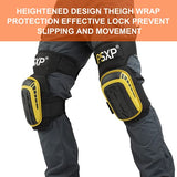 IPSXP Rodilleras para el trabajo, rodilleras profesionales con cojín de gel resistente y correas antideslizantes perfectas para proteger tus rodillas.