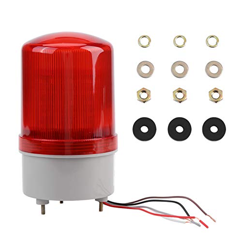 Baliza giratoria, 1 pieza LED rojo Bombilla de iluminación de advertencia de emergencia Lámpara de baliza giratoria AC220V