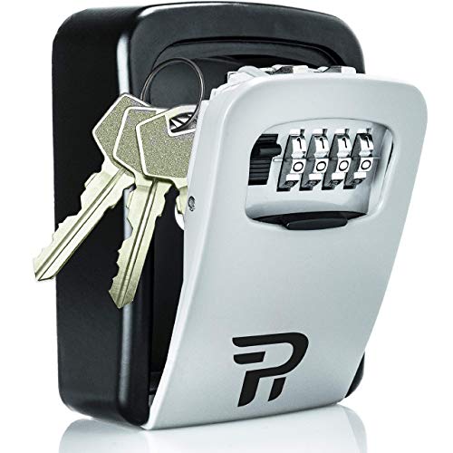 Caja de seguridad para llaves de casa, para exteriores, Rudy Run, combinación de cerradura para llaves de casa, esconde llaves para ocultar una llave exterior, resistente al agua