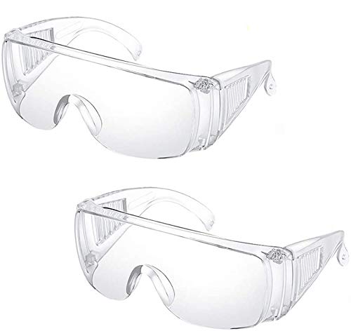 Special Pie - Gafas de seguridad de protección para los ojos, lentes industriales transparentes antiniebla, máxima protección UV, antideslumbramiento, resistente a los arañazos para protección personal, construcción, tiro, trabajo de laboratorio, 2 unidad