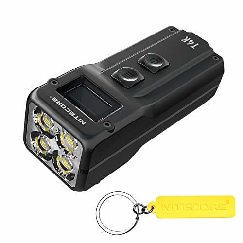 Nitecore T4K 4000 lúmenes LED USB-C recargable EDC llavero linterna con etiqueta NITECORE
