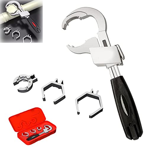 Braised Pork 2022 New Universal Adjustable Double-Ended Wrench,Upgrade Multifunctional Adjustable Wrench Set,Crescent Wrench Sets for Water Pipe Repair Tool