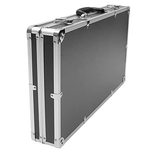 Yardwe - Caja de herramientas para camiones, caja de herramientas de aluminio, estuche duro portátil, portafolios de metal, caja de herramientas para instrumentos de prueba, 57 x 31 cm, caja de herramientas pequeña