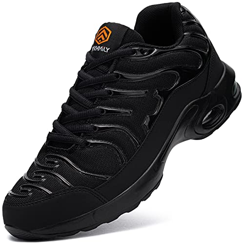 DYKHMILY Zapatos de Seguridad Hombre Zapatos Seguridad Puntera Carbono Tenis de Seguridad Industrial Tenis Hombre Zapatos Hombre Tenis de Seguridad(26.0 cm,Negro,D91825)