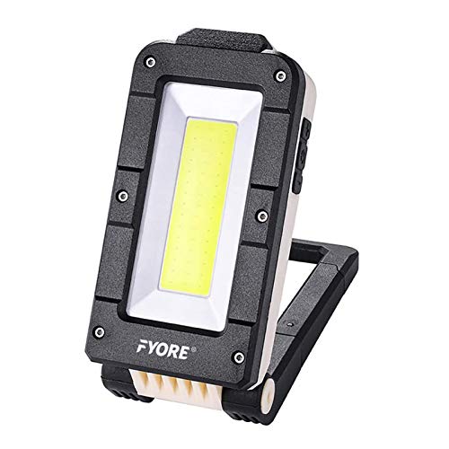 Fyore Luz de trabajo LED recargable USB COB lámpara de inspección magnética luz de trabajo portátil con base magnética y gancho para el hogar, taller, uso de emergencia