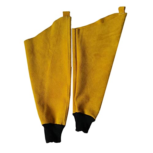 Almencla Delantal de soldadura surtido, casco de soldador, capucha, guantes y mangas para zapatos, color naranja, 2