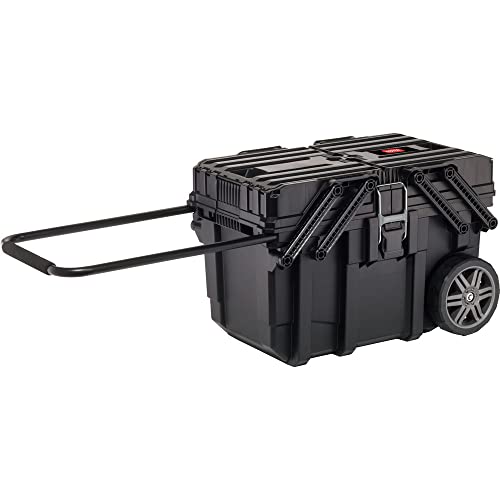 Caja de Herramientas con ruedas Cantilever 57 litros, color Negro, Keter