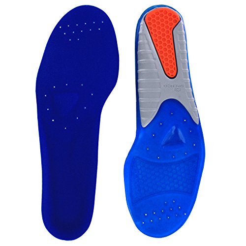 Spenco Gel Comfort - Plantilla para zapatos con amortiguación y soporte, para hombre 12-13.5 azul