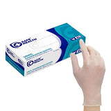 Safe Health - Guantes de examen de vinilo, desechables, sin polvo, sin látex, extra grandes, transparentes (caja de 90) SVF4C5-BX-XL