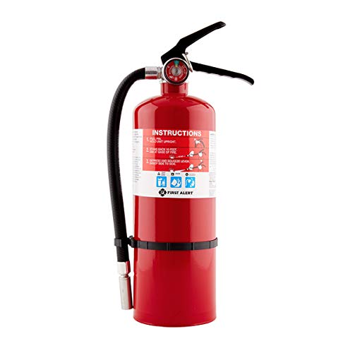 First Alert HOME2PRO - Extintor Recargable con clasificación UL 2-A:10-B:C, Rojo
