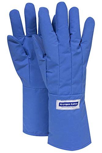 National Safety Apparel guante de seguridad estándar resistente al agua, Largo a mitad de brazo, Azul, xl