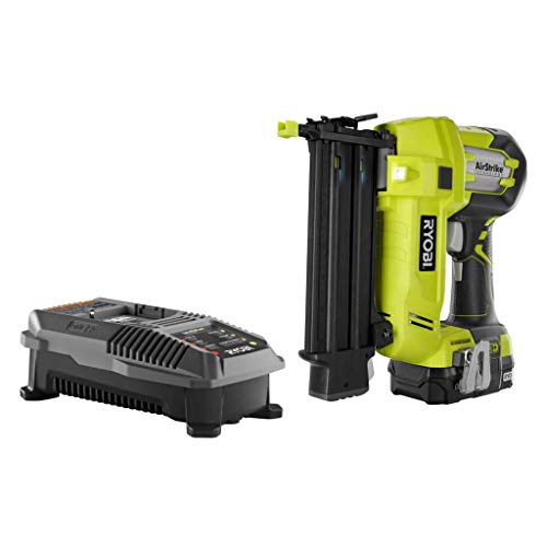 Ryobi P854 ONE Plus 18V Cordless Lithium-Ion 2 in. Brad Nailer Kit (One Battery & Charger included)