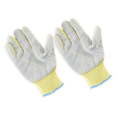Milisten 1 par de guantes de protección de la mano antiestáticos resistentes a los cortes guantes de trabajo guantes de trabajo guantes de protección para el laboratorio industrial del hospital