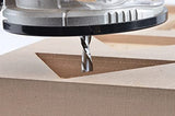 SYT Juego de brocas espirales de 1/4 pulgadas de diámetro de corte, con vástago de 1/4 pulgadas de corte hacia arriba y hacia abajo CNC fresadora grabadora de 2-1/2 pulgadas de largo para carpintería