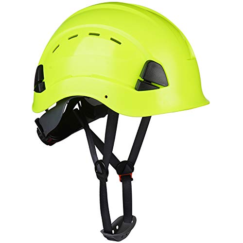 UNINOVA Casco duro de seguridad – Aprobado por ANSI Z89.1 casco ajustable – suspensión de trinquete de 6 puntos, perfecto para construcción (04Lime)
