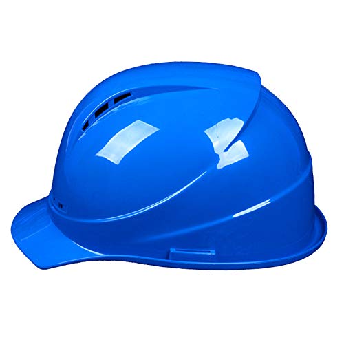 Casco de Seguridad - Casco Ajustable para la construcción Líder Electricista ABS de Alta Resistencia Casco de protección de Mano de Obra Transpirable (Color : Blue, Size : 2pcs)