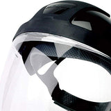 Sellstrom QTX DP4 Series estándar, parte superior negra, protector facial (varias opciones de estilo), Ventana transparente, Negro