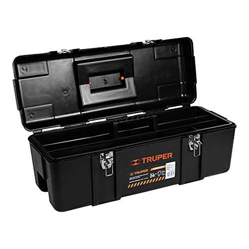 Truper CHP-26X, Caja plástica para herramientas, industrial, 26