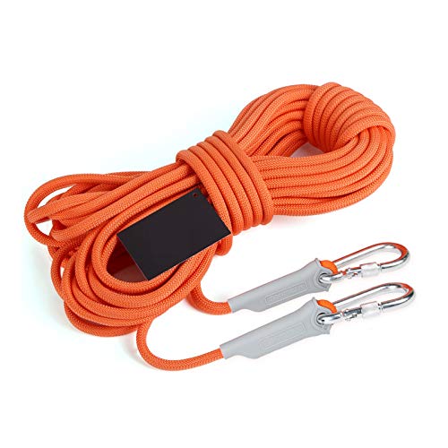 Cuerda de Seguridad Cuerda Multifuncional Naranja De 6mm/8mm/9,5mm/12mm, Cuerda De Seguridad De Escalada, Cuerda De Escape De Emergencia Familiar, Protección De Ingeniería, Cuerda Auxiliar De Segurida