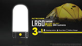 COMBO: NITECORE LR60 280 lúmenes USB recargable linterna de camping con 2 baterías NL2150HPR 5000mAh y cable USB Eco-Sensa