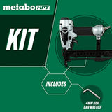 Metabo HPT N5008AC2 - Grapadora neumática, grapas de 7/16 pulgadas, corona estándar de calibre 16, cargador de alta capacidad, mecanismo de conducción de válvula de cilindro