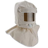 Color blanco arena explosión capucha lona chal tapa sandblaster máscara anti polvo máscara de protección facial casco protector