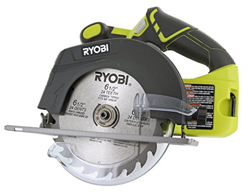 Ryobi P507 One+ 18V Lithium Ion Cordless 6 1/2 Inch 4,700 RPM Circular Saw w/Blade (Battery Not Included, Power Tool Only)