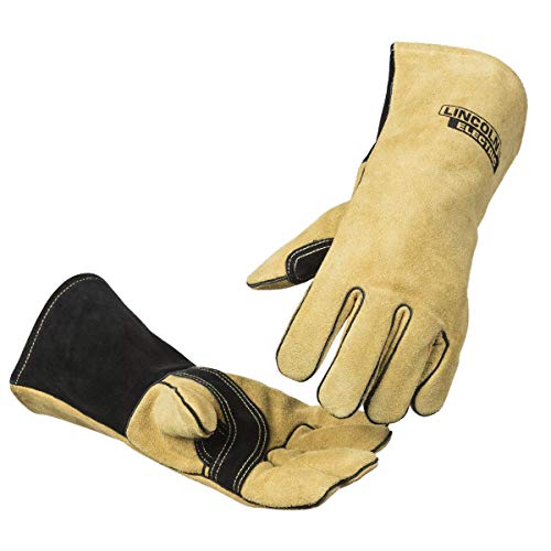 Lincoln Electric Heavy Duty MIG/Stick Welding Gloves | Heat Resistant & Durabilty | Large | K4082-L