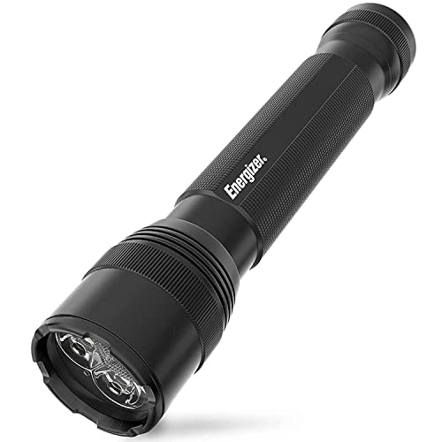 ENERGIZER LED Tactical Metal Flashlight, Ultra Bright High Lumens, Durable Aircraft-Grade Metal Body, IPX4 Water-Resistant Flashlights, 4 Modes, Rechargeable Flashlight Option