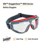 3M Goggle gear anti-empaño 500 de alta duración, mica clara