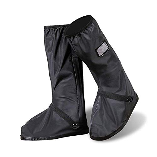 Protector de Zapatos ,Impermeable Cubiertas de Zapatos Lluvia nieve cubrebotas para hombre o mujer - Exteriores bicicleta motocicleta cubrebotas - Viaje Reusable con cierre cubre zapatos lluvia traje/equipo (1 par)(XL)