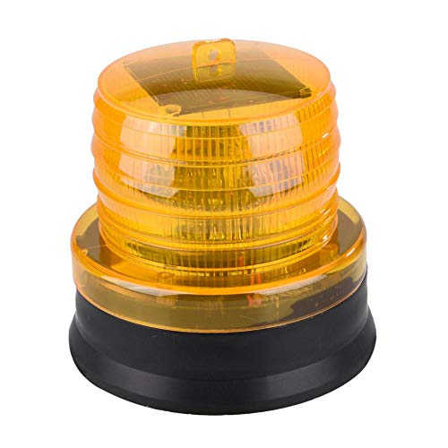 Luz LED giratoria combinada, 12 V-24 V, luz de advertencia estroboscópica de trabajo, luz solar de emergencia industrial (amarillo)