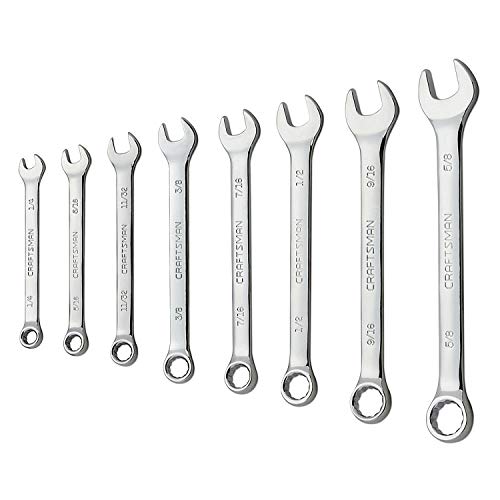 Craftsman 8-Piece Standard 12 Point Combination Wrench Set NEW 46858