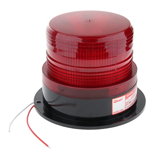 NC Luz de Advertencia LED Intermitente Seguridad de Emergencia Luz estroboscópica Luz de baliza 4 Colores - Rojo
