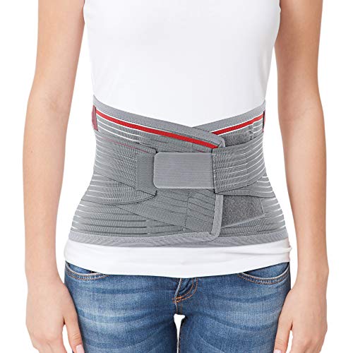 ORTONYX Lumbar Support Belt Lumbosacral Back Brace – Ergonomic Design and Breathable Material - M/L (Waist 31.5
