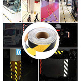 Reemky Cinta Reflectante de Seguridad Cinta Adhesiva de 2"x 16ft para escalones de escaleras Instalaciones de Transporte por Carretera Vehículos Naves Canal de Escenario de Calles (5CM x 5M)