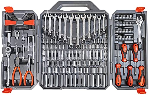 Crescent CTK180 - Juego de herramientas profesional en caja de almacenamiento de herramientas (180 unidades)