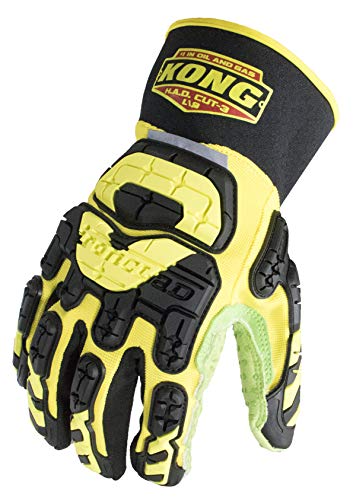Ironclad KONG SDX2-HAD-04-L High Abrasion Dexterity Oil and Gas Safety Impact Gloves, Large