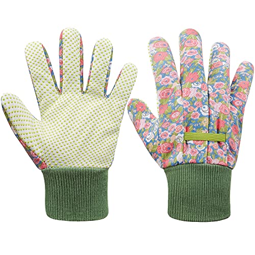 Guantes de jardinería para niños de 6 a 9 años, 3 pares de guantes