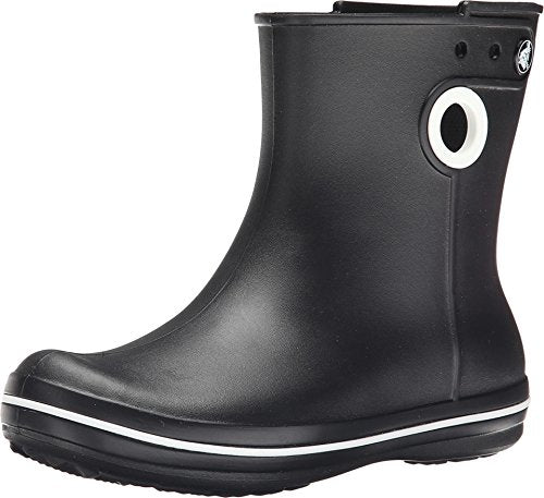 Crocs Jaunt - Botas bajas de lluvia para mujer, color Negro, talla 11 W US