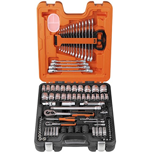 Bahco S877 S87+7 Socket Set 94-Piece 1/4-Inch And 1/2-Inch Drive by Bahco