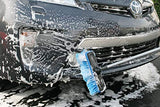 Carrand 93062 Deluxe Car Wash cepillo para polvo de inmersión de 10 pulgadas con poste de extensión de 65 pulgadas, azul y negro