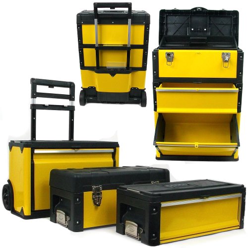 Trademark Tools 75-4650 Oversized Portable Tool Chest, Three Tool boxes in One