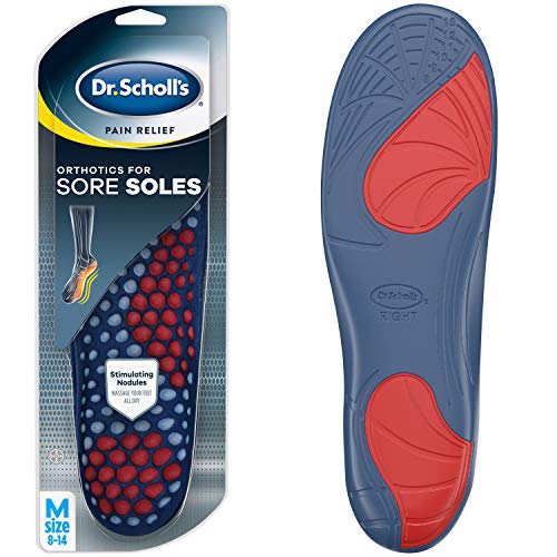 Dr. Scholl’s Pain Relief Orthotics for Sore Soles for Men, 1 Pair, Size 8-14