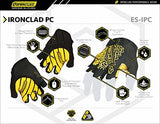 Ironclad ES-IPC-05-XL, guantes para juegos de PC, ajuste de precisión, agarre de silicona de rendimiento, construcción que absorbe la humedad, 1 par, XL