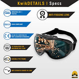 KwikSafety (Charlotte, NC Pit Viper (Paquete DE 2) ANSI Industrial (Anti-Fog, Anti-Scratch, Snug FIT) Gafas de Soldadura Sombra 5 | Ventilación Infrarrojo Soplete Llama Corte Gas Oxy-Acetileno Negro